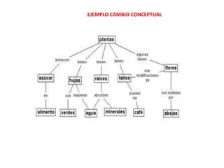 EJEMPLO CAMBIO CONCEPTUAL
 