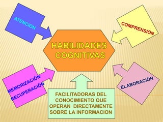 FACILITADORAS DEL
  CONOCIMIENTO QUE
OPERAN DIRECTAMENTE
SOBRE LA INFORMACION
 