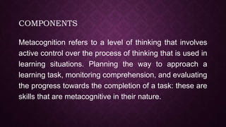 Metacognition part 2 | PPTX