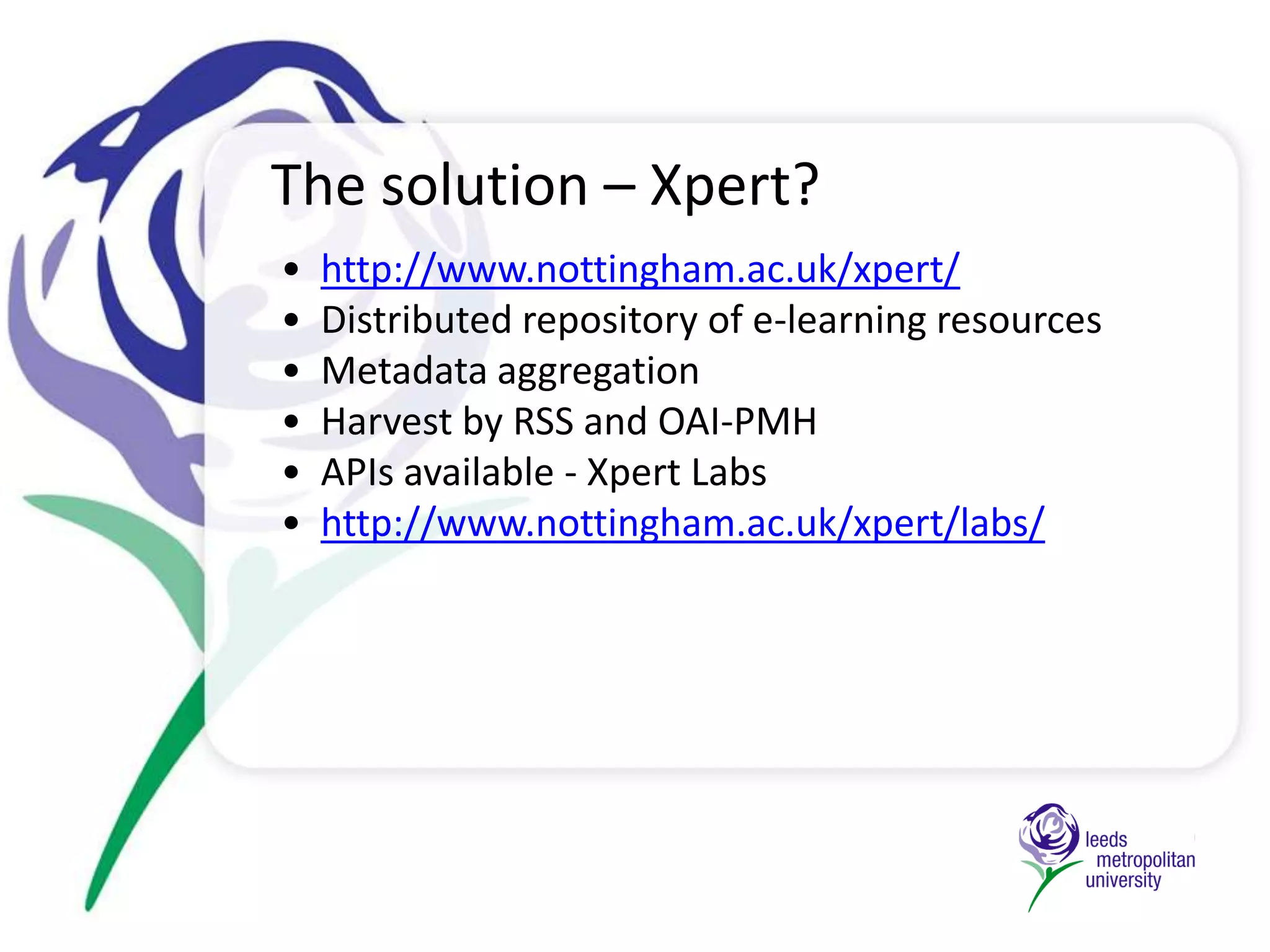   Joined Leeds Met in 2007