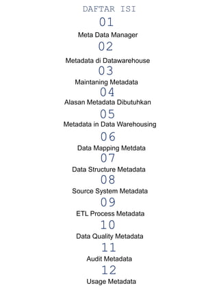 Metadata pada Data Warehouse | PDF