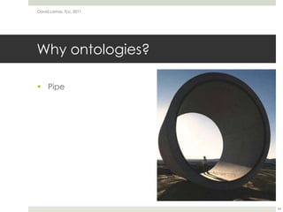 Why ontologies?David Lamas, TLU, 201134Pipe