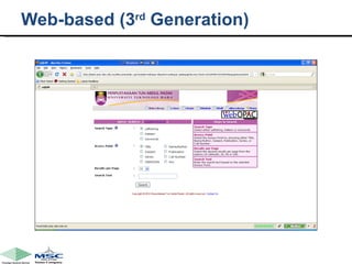 Web-based (3 rd  Generation) 