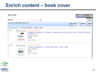Enrich content – book cover 