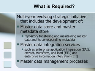 Metadata Master Data Metadata Repositories in Health Care - Master Data Management Approach ...