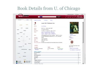 Book Details from U. of Chicago 