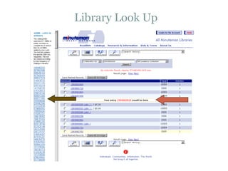 Library Look Up 