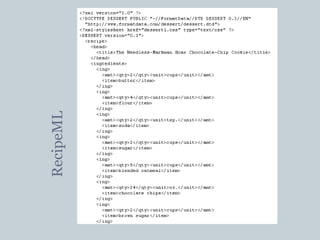 RecipeML 