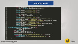 www.cloudanalogy.com
MetaData API
 