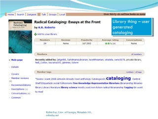 Library thing – user
                                             generated
                                             c...