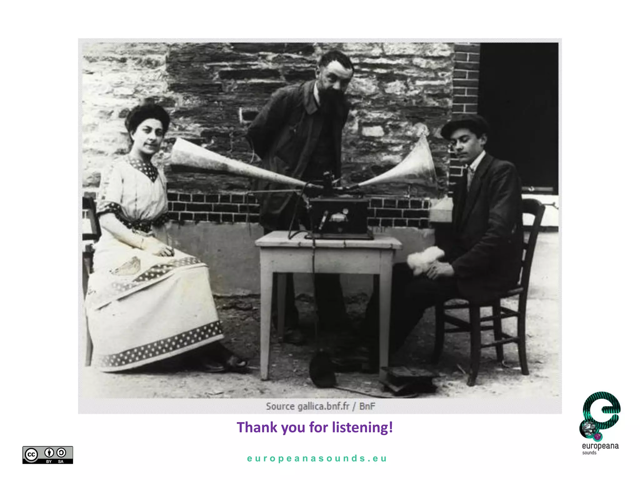 e u r o p e a n a s o u n d s . e u
Thank you for listening!
 