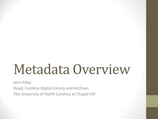 Metadata Overview | PPTX