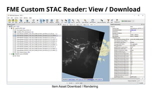 FME Custom STAC Reader: View / Download
Item Asset Download / Rendering
 