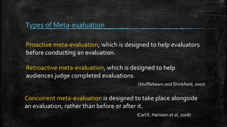Meta Evaluation
