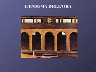 L’ENIGMA DELL’ORA
 