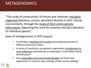 Metagenomics in food safety: What's the added value? Case studies from the livestock sector in Tanzania and Uganda