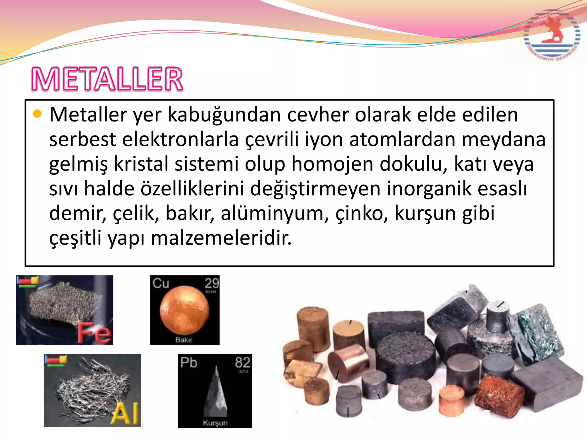 Metal yapı malzemeleri | PPTX