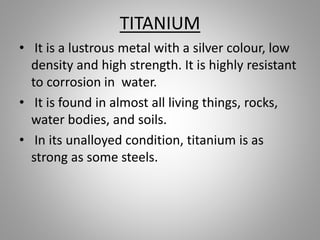 Titanium Definition METAL | PPTX