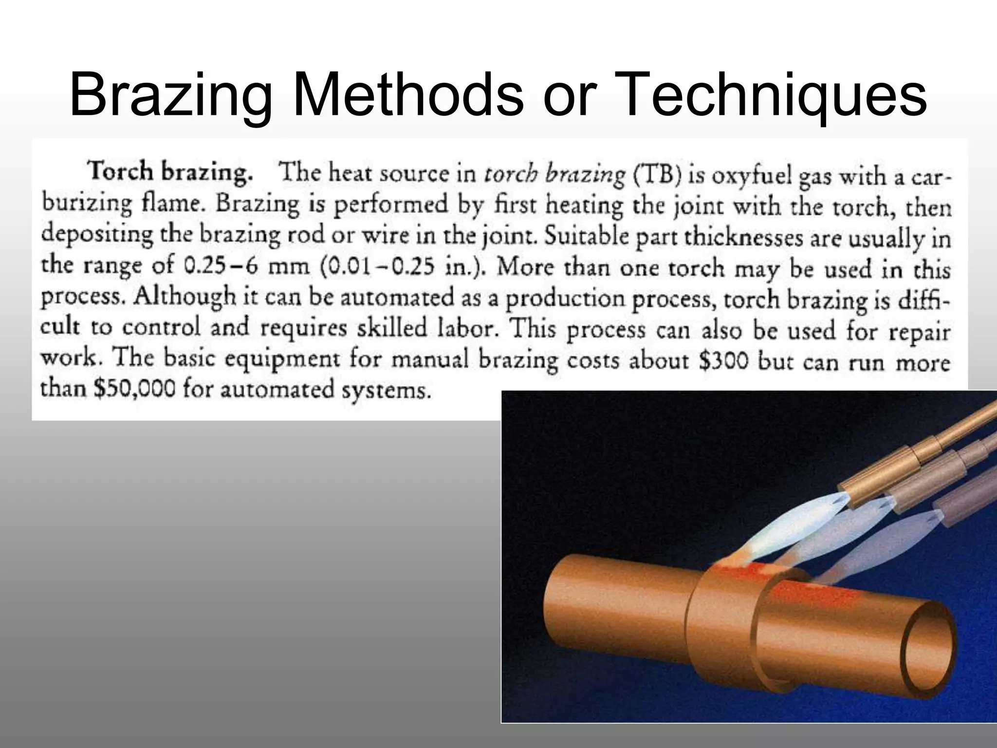 Metal brazing and soldering - processes | PPT