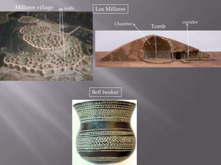 Millares village

walls

Los Millares
Chamber

Bell beaker

Tomb

corridor

 