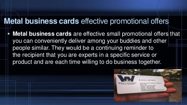 Metal Business Cards A Less Expensive Route To Marketing