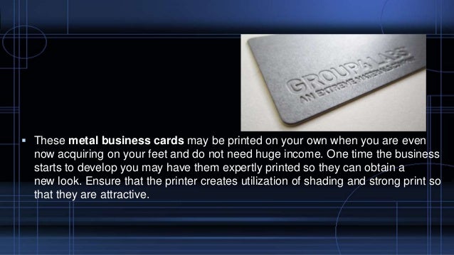 Metal Business Cards A Less Expensive Route To Marketing