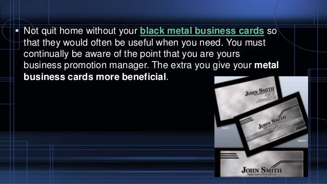 Metal Business Cards A Less Expensive Route To Marketing