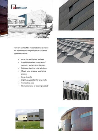 Metal Cladding - Quinta Metalica in English | PDF