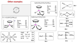 50
16 e- 16 e-
18 e-
16 e-
16 e-
Other examples
 