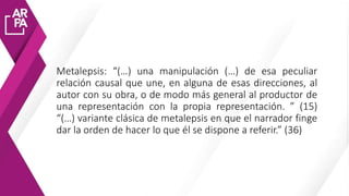 Metalepsis Examples Metalepsis Genette I | PPTX