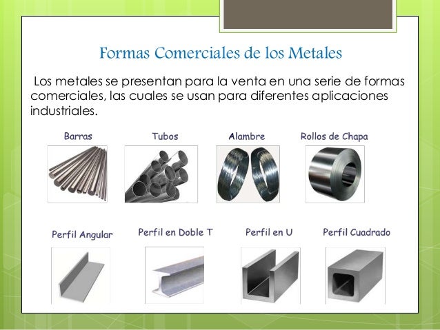 Metales en la industria
