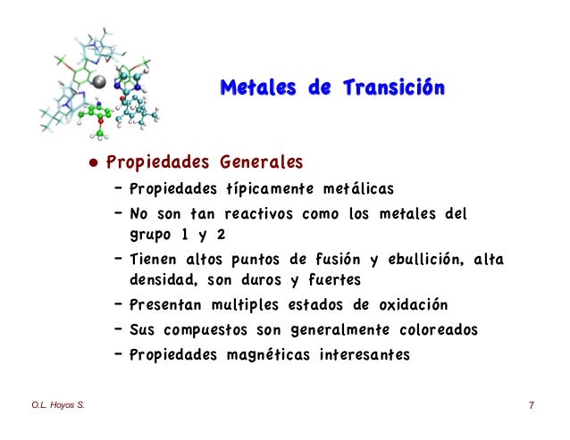 Metales de transición
