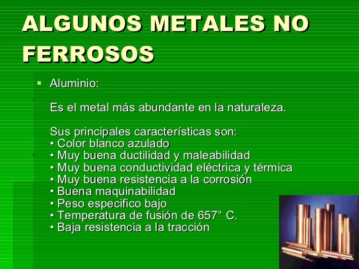 Metales ferrosos