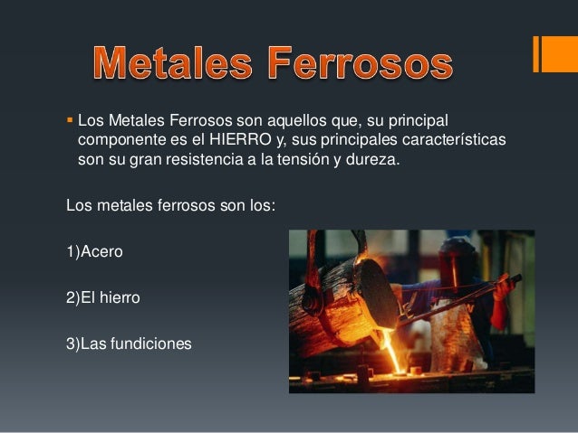 Metales ferrosos y no ferrosos