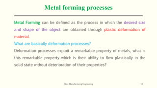 Object Forming Metal forming | PDF