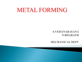 METAL FORMING
 