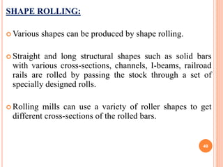 Shape Rolloing Metal forming process | PPT