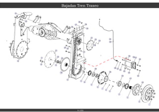 16
50
4
18
34
17
19
48
21
47
46
35
45
22
15
23
44
37
49
51
14
20
52
43
11
24
12
13
25
10
38
30
9
27 29
28
39
32
26
36
31
33
7
6
40
8
5
41
3
42
1
2
Bajadas Tren Traseo
4-100
 