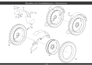 3
8
9
11
7
10
16
5
4
2
6
1
15
12
14
13
Ruedas con Guardabarros y Abrezurcos
4-300
 