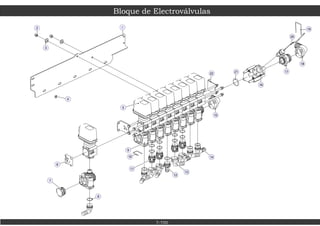 2 1
3
18
17
19
8
16
14
21
15
22
13
12
4
11
10
20
9
5
7
6
Bloque de Electroválvulas
7-700
 