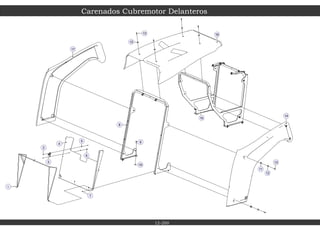 17
15
10
9
8
16
6
12
5
13
4
3
2
14
7
1
11
12
13
Carenados Cubremotor Delanteros
12-200
 