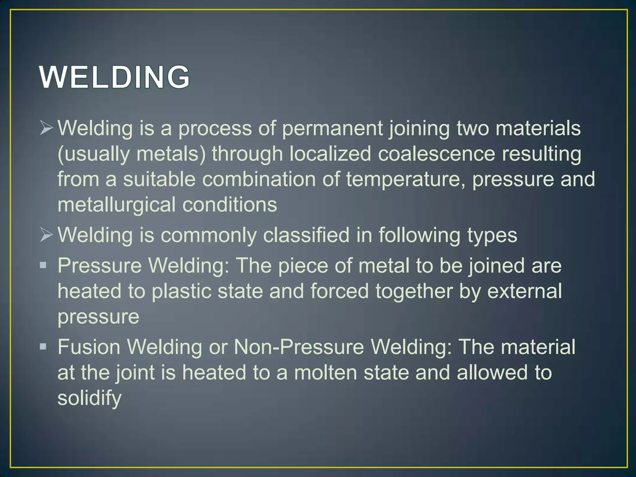 Metal inert gas welding PPT