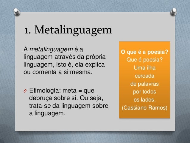 Metalinguagem: O Que É, Exemplos, Resumo – FHLYK