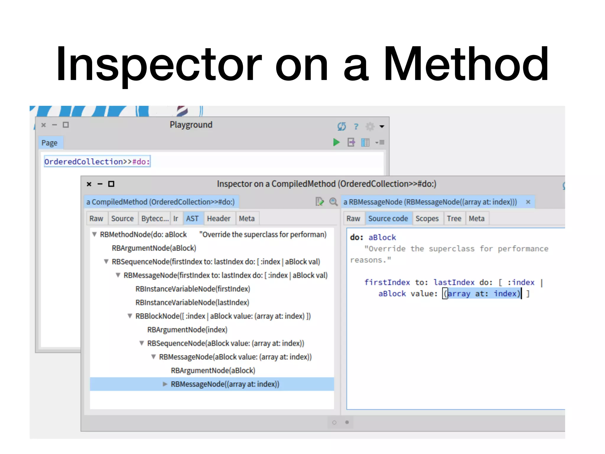 Inspector on a Method
 