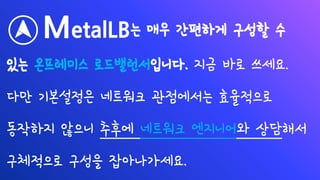 MetalLB? ?? ???? ??? ?
?? ????? ????????. ?? ?? ???.
?? ????? ???? ????? ?????
???? ??? ??? ???? ????? ????
????? ??? ??????.
 