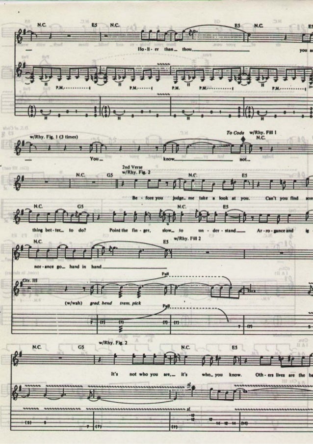 Metallica Black Album Guitar Tabs