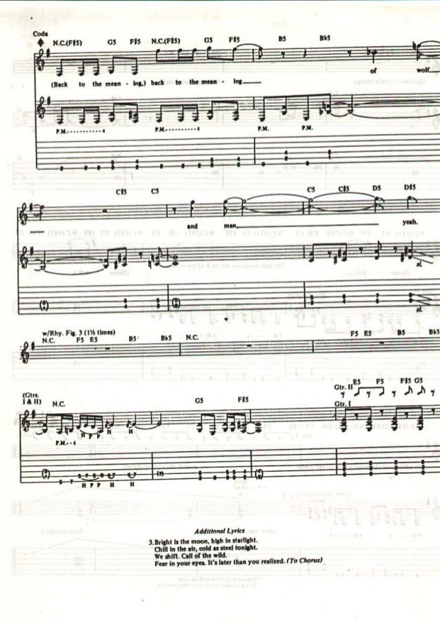 Metallica Black Album Guitar Tabs