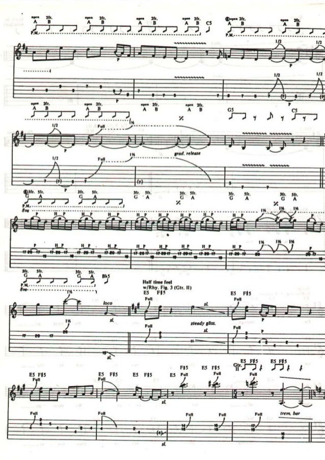 Metallica Black Album Guitar Tabs
