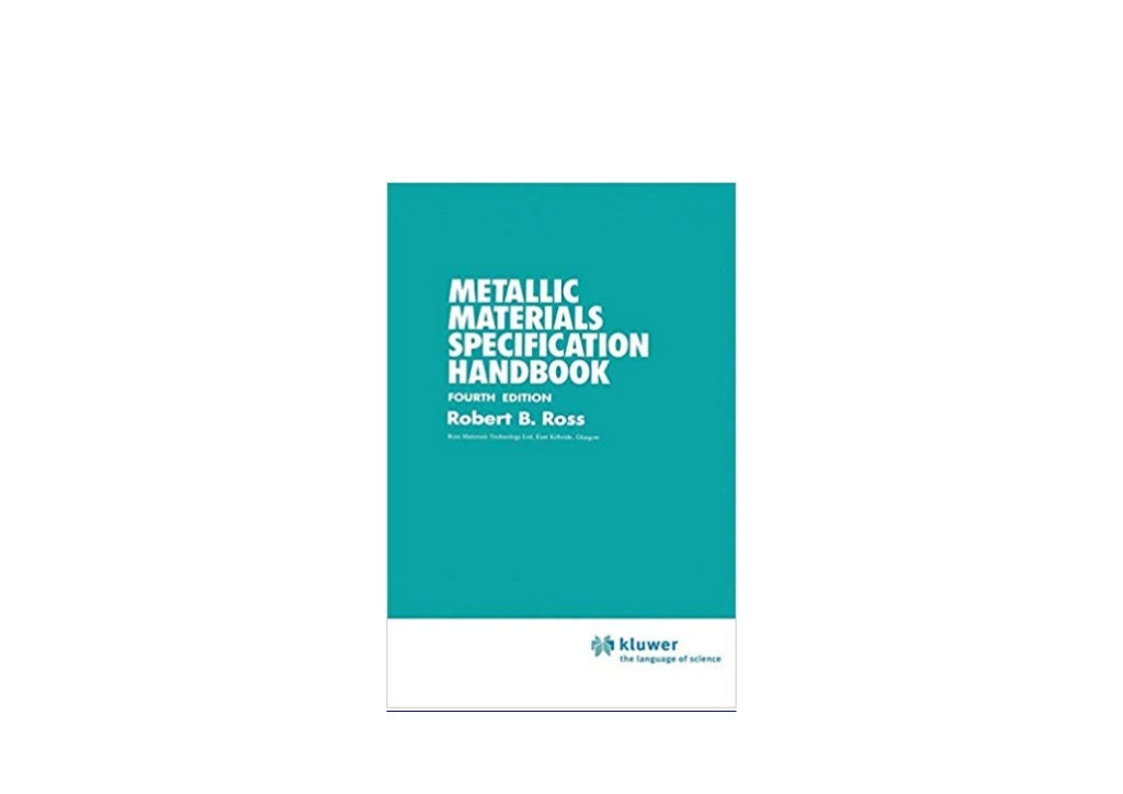[FREE_DOWNLOAD] LIBRARY Metallic Materials Specification Handbook