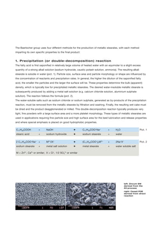Metallic Caustics Metallic stearates | PDF